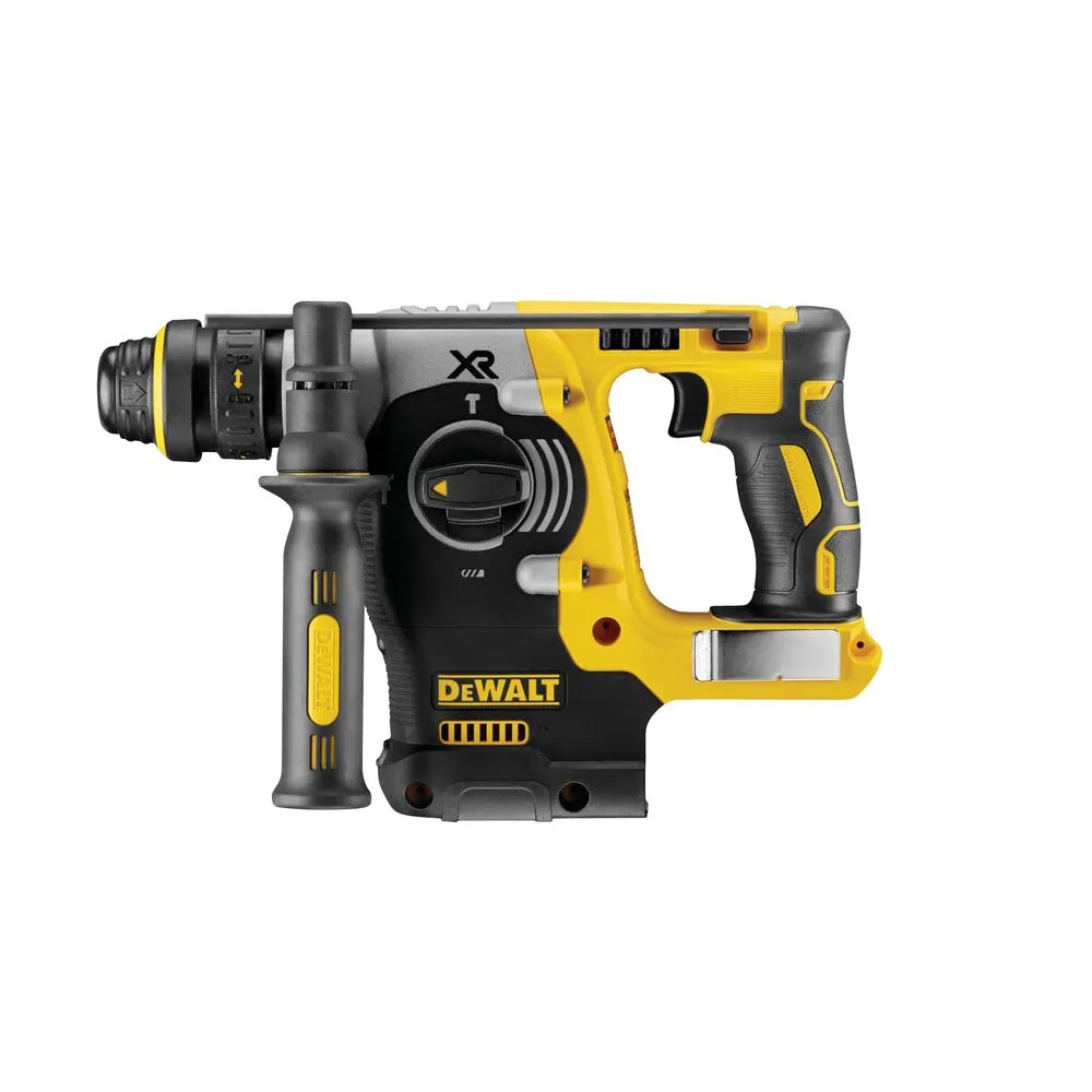 Pildil on näha DeWalt akupuurvasar DCH274N SDS+, millel on kollane ja must värvus ning ergonoomiline disain.