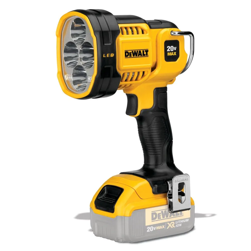 DeWalt LED lampa DCL043 ar grozāmu galvu, bez akumulatora un lādētāja