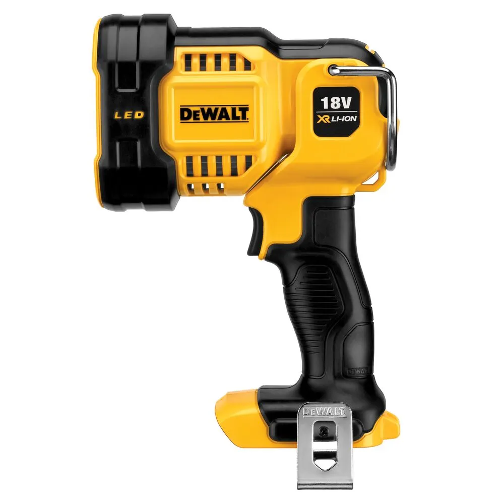 DeWalt LED lampa DCL043 ar grozāmu galvu, bez akumulatora un lādētāja