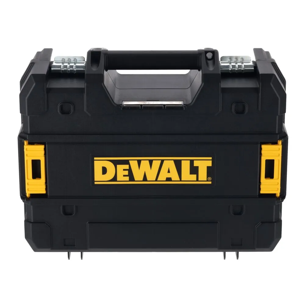 Pildil on näha uus, must-kollane DeWalt kast, mis mahutab DeWalt ristlaseri DCLE34035D1.