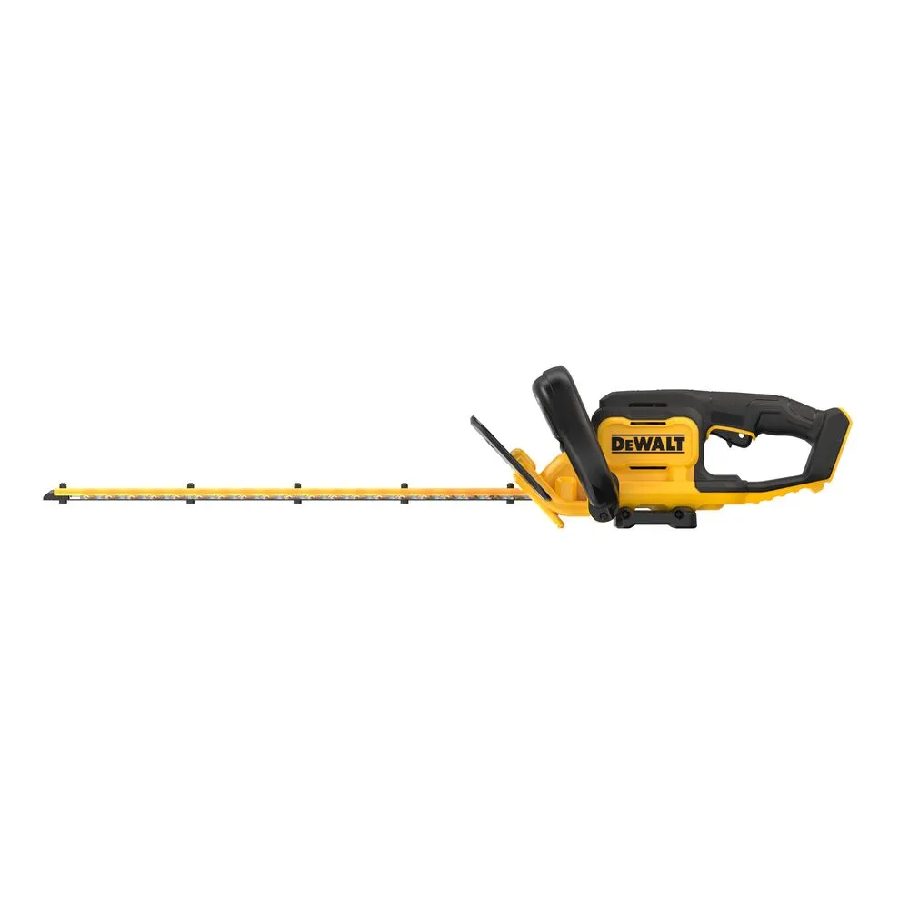 Pildil on näha DeWalt akuhekipügaja DCMHT562N, millel on pikk lõiketera.