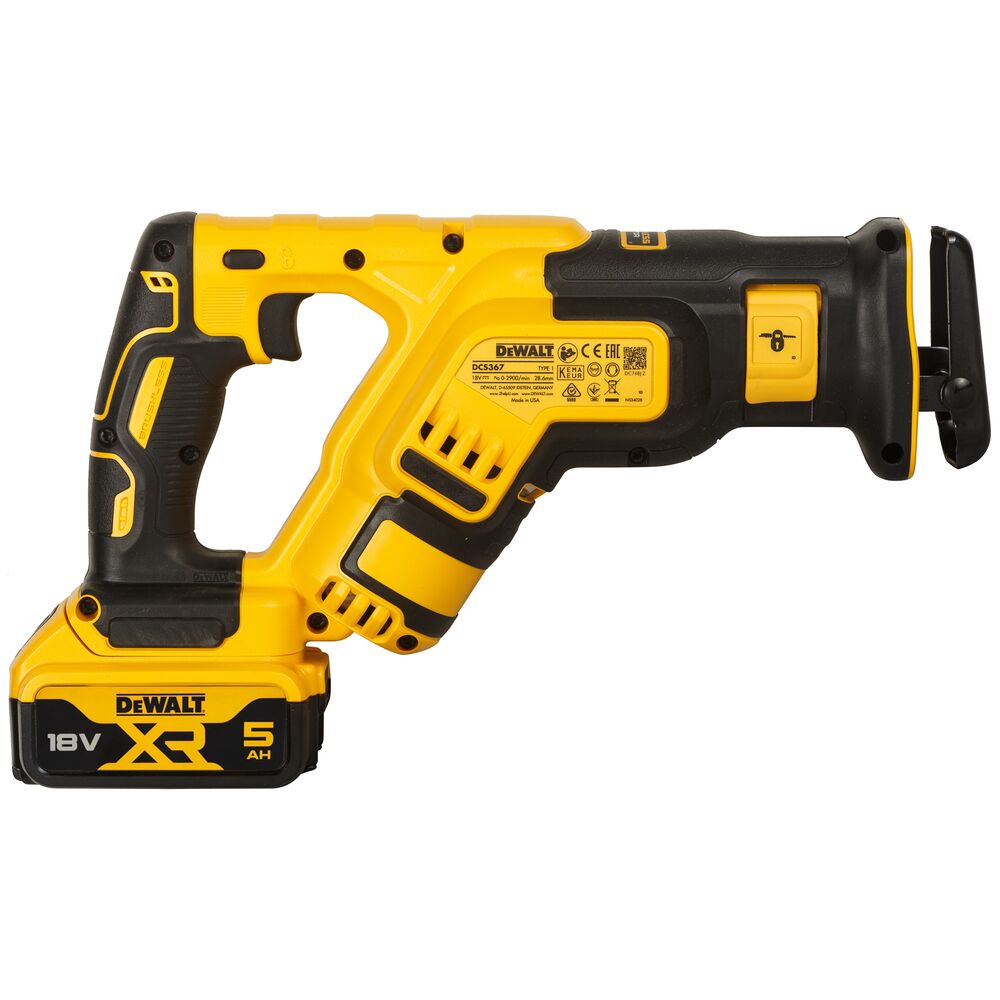 Аккумуляторная сабельная пила DeWalt DCS367P2