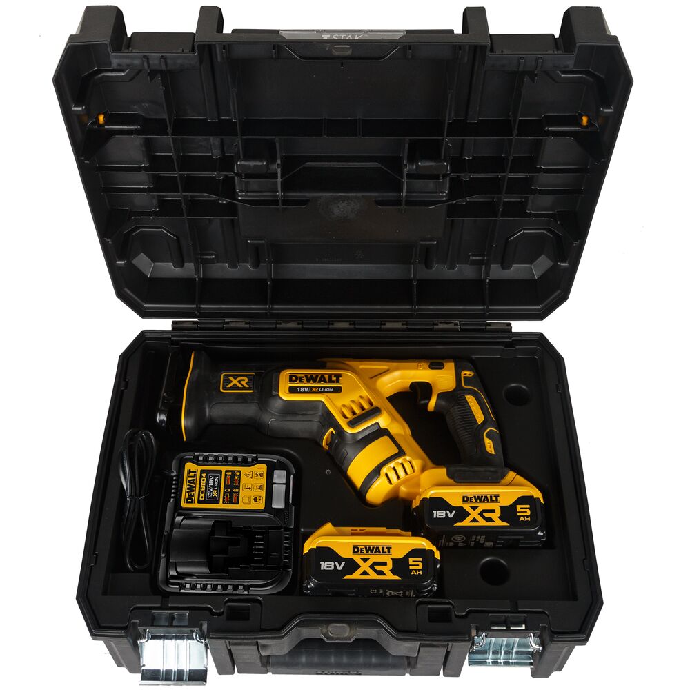Аккумуляторная сабельная пила DeWalt DCS367P2