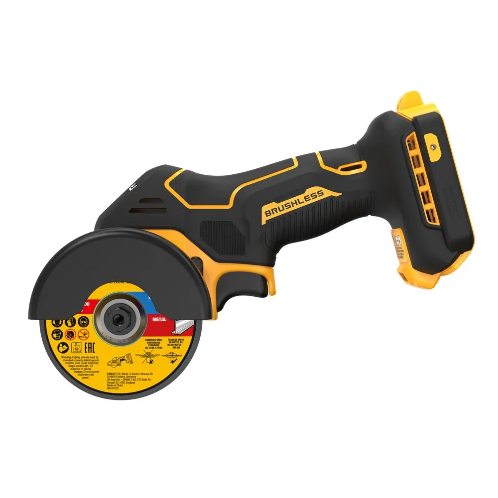DeWalt akumuliatorinis kampinis pjaustytuvas DCS438N, be akumuliatoriaus ir įkroviklio