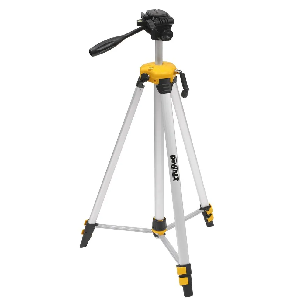 Pildil on näha DeWalt ministatiiv DE0881T, mis on valmistatud alumiiniumist ja mille kõrgus on reguleeritav 0,75–1,84...