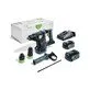Pildil on Festool akupuurvasar KHC 18 5,0 EBI-Plus koos tarvikute, akude, laadija ja kohvriga.