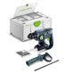Pildil on näha Festool akupuurvasar KHC-S 18-Basic Set koos tarvikute ja hoiustuskohvriga, mis sisaldab ka lisakäepidet...