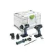 Pildil on Festool akutööriistade komplekt, mis sisaldab kahte tööriista, erinevaid otsikuid ja lisatarvikuid, kõik...