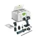 Pildil on Festool akulööktrell-kruvikeeraja QUADRIVE TPC 18/4 Basic-Set/XL koos erinevate otsikute, lisavarustuse ja...