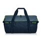 Pildil on tumesinine ja hall Festool spordikott SPBG-FT2 roheliste aktsentidega.
