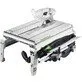 Pildil on Festool lauasaag PRECISIO CS 50 EBG-FLR, mis on kompaktne ja mitmekülgne saagimisseade, millel on saeketas...