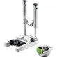 Pildil on Festool positsioneerimisabi OSC-AH, mis koosneb alusest, vertikaalsetest tugedest ja kinnitusest.