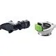 Pildil on Festool tolmu imemise seade OSC-AV, mis koosneb mustast adapterist ja metallist kinnitusest rohelise kummiga.