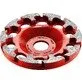 Pildil on punane Festool teemantlihvketas DIA ABRASIVE-D130, millel on ümber perimeetri paigutatud teemantsegmendid.