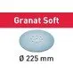 Pildil on Festool lihvketas Granat Soft STF D225 GR S/25, millel on näha ümmargune, aukudega lihvketas.