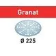 Pildil on Festool lihvketas Granat STF D225/48 P60 GR/1, millel on ümmargune kuju ja augud.