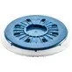 Pildil on Festool lihvtald ST-STF D150/MJ2-FX-H-HT, mis on sinise keskosaga ja valge servaga.