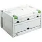 Pildil on Festool Sortainer SYS 3-SORT/4, mis on valge värvi ja millel on mitu sahtlit.