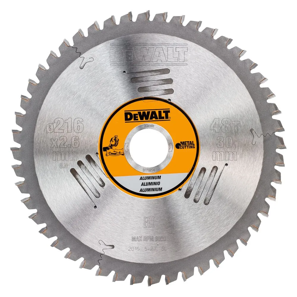 DeWalt пильный диск по металлу 216 x 30 мм TCG 48T