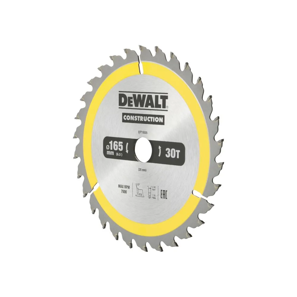 Saw Blade DeWalt 165x20mmx30z - DT1935