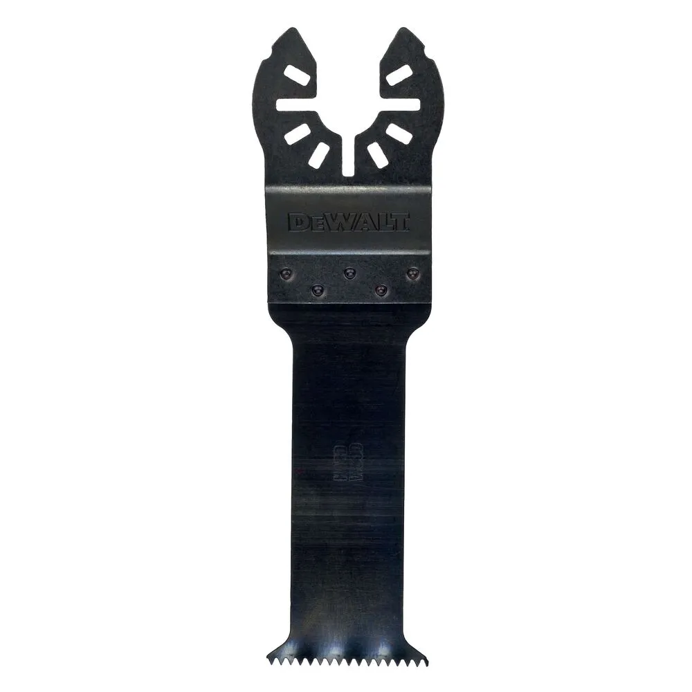 Pildil on näha DeWalt universaallõikuri tera, millel on Bi-Metal tehnoloogia ja mõõtmed 30 x 67 mm.