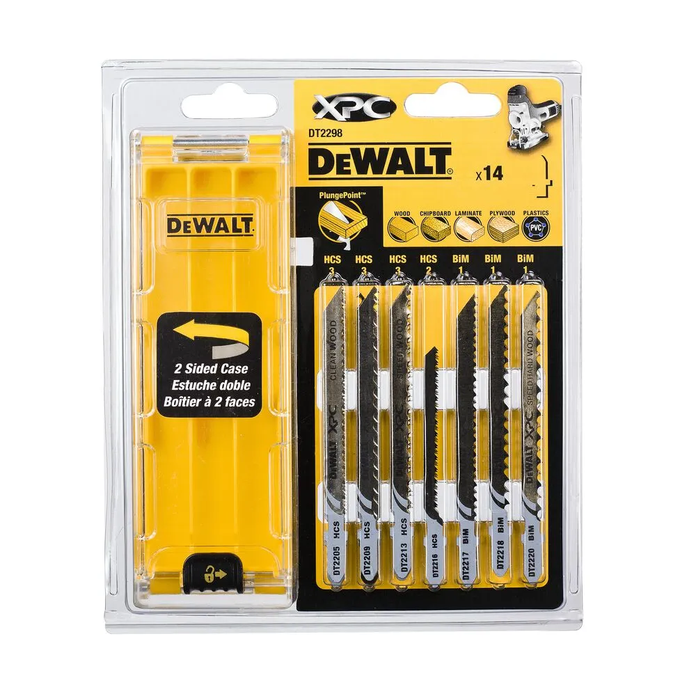 DeWalt jigsaw blade set 14 pcs