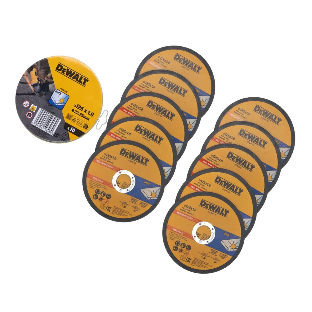 Отрезной круг DeWalt DT3507 125 x 1,0 мм 10 шт