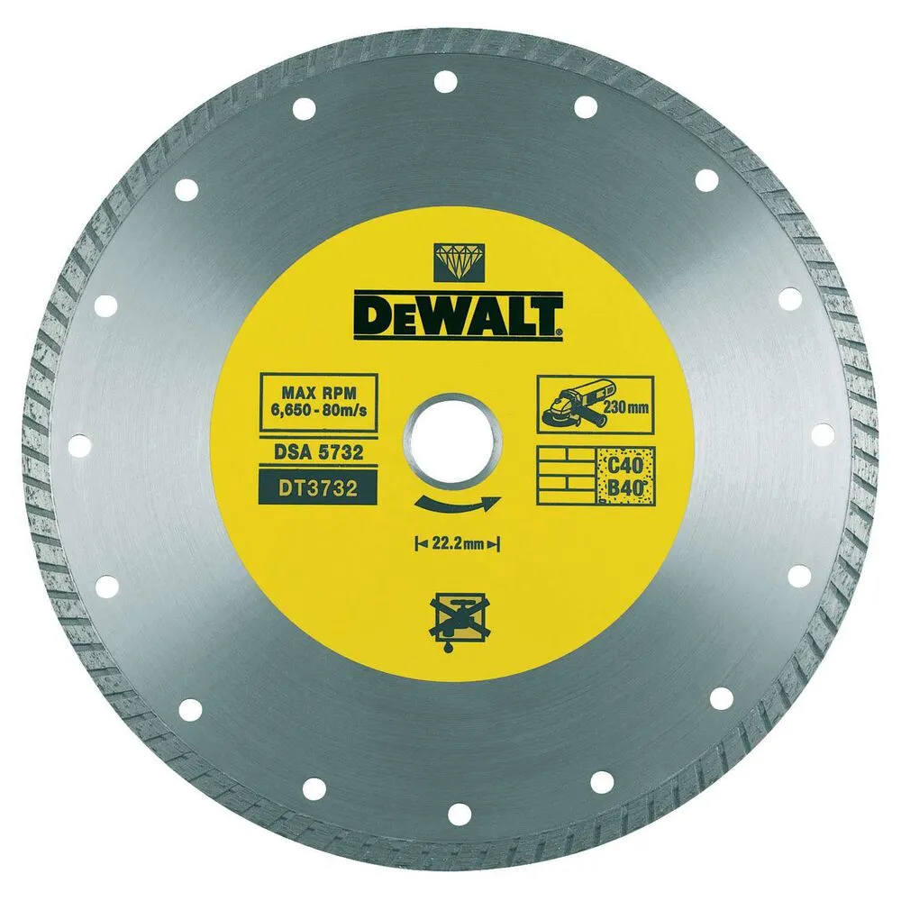 Diamond Cutting Disc DeWalt DT3732 230x2.6x22.2mm