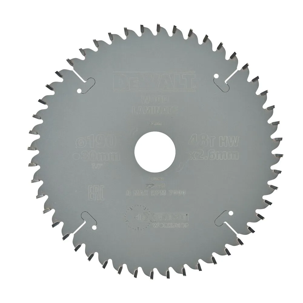Pildil on näha DeWalt 190 x 30 mm TCG 48T saeketas.