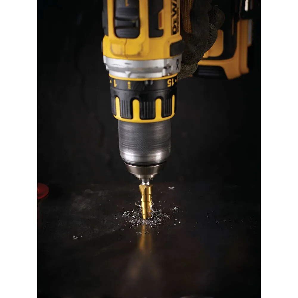 Ступенчатое сверло DeWalt HSS 6-12 мм с шестигранным хвостовиком 1/4"