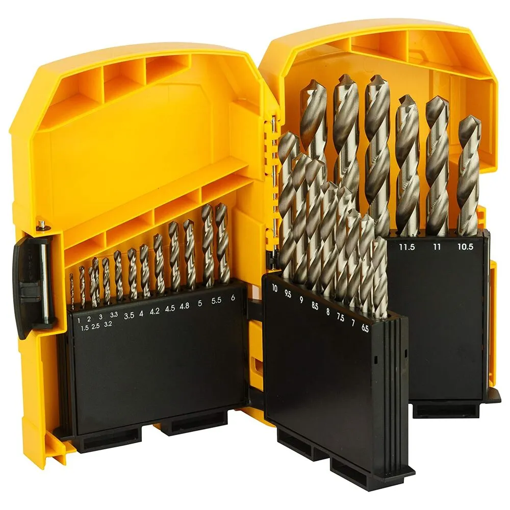 DeWalt HSS-R 1-10 mm Metal Drill Bit Set, 10-Piece