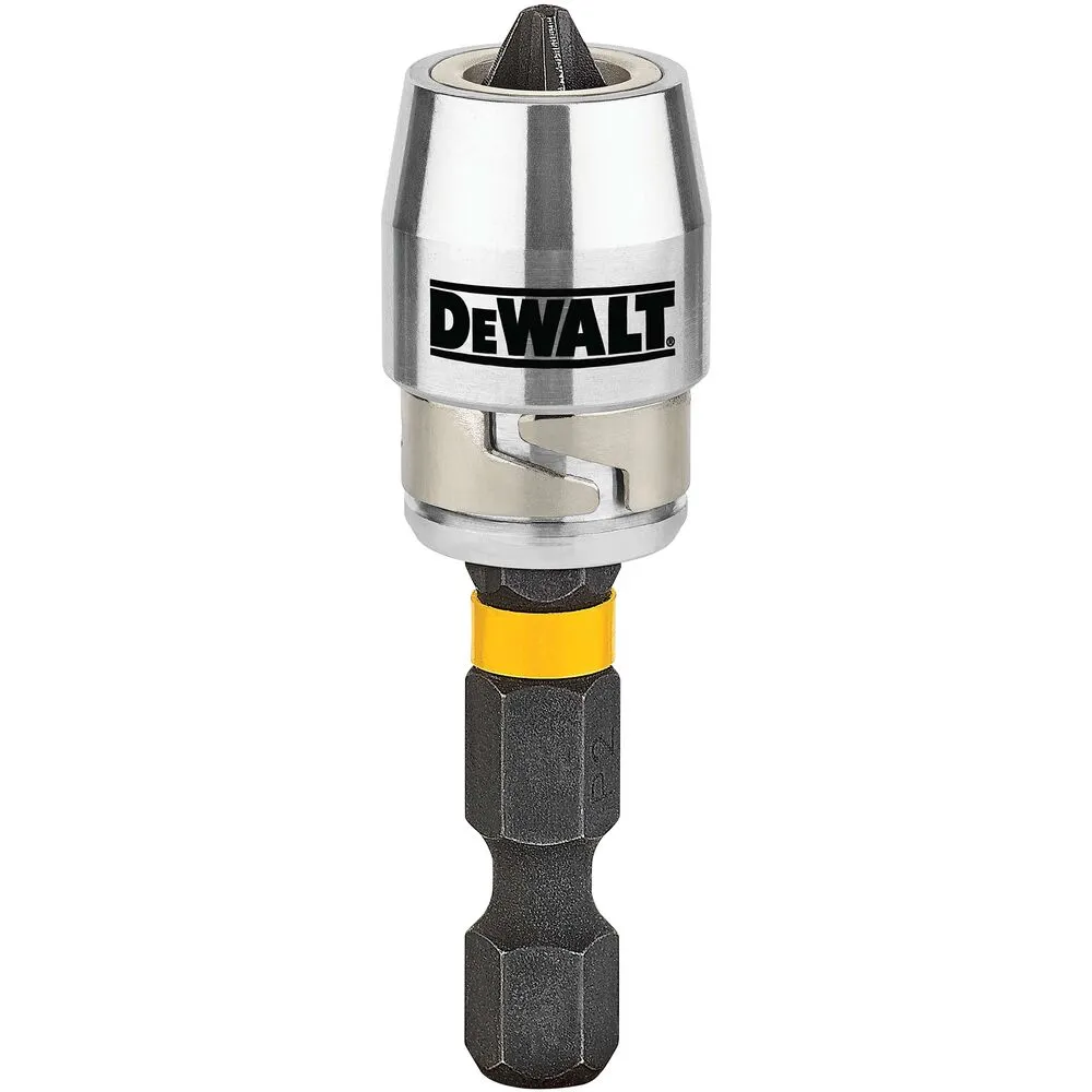 Pildil on näha DeWalt löökotsak, mis on mõeldud kasutamiseks löökidel ja mida iseloomustab magnetiline tugevdamine.