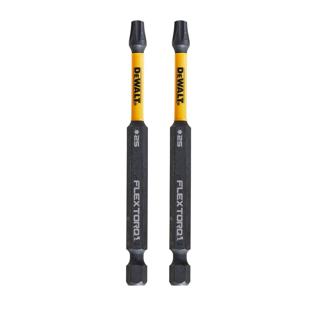 Pildil on kaks DeWalt Impact Torsion TX25 löökotsakut.
