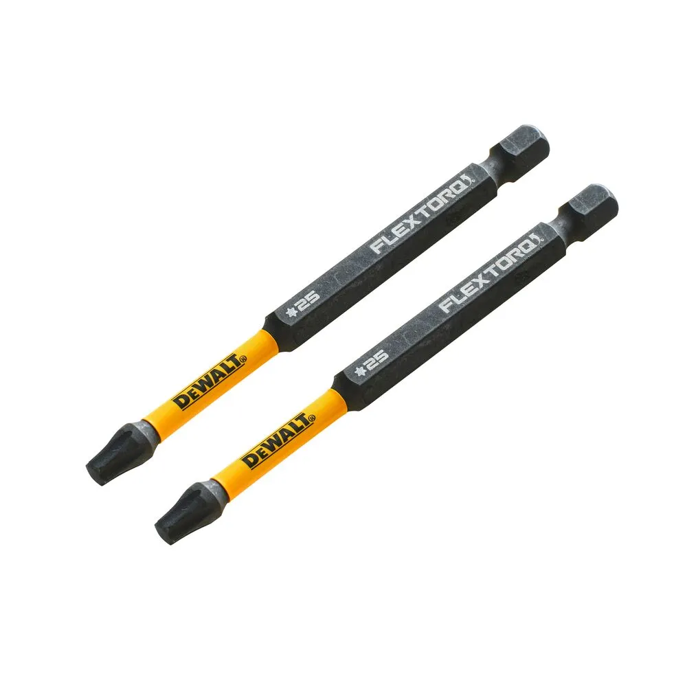 Pildil on kaks Dewalt Impact Torsion TX25 x 85 mm löökotsakut.