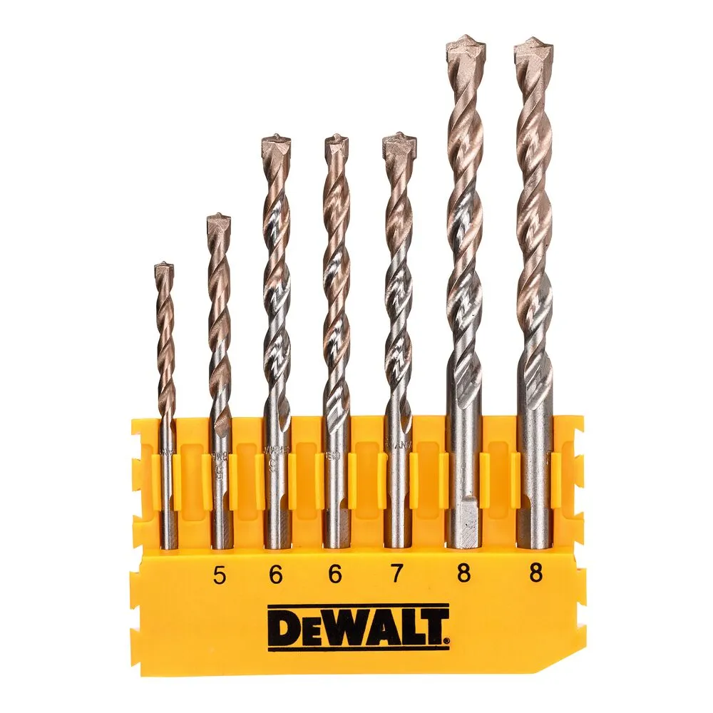 Pildil on näha DeWalt tarvikute komplekti DT70620T, mis sisaldab erinevaid kruvisid ja puuriterasid.