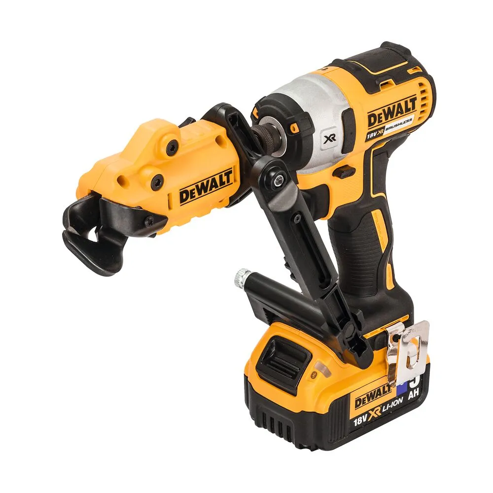 Pildil on näha DeWalt akutoitel tööriist ja sellega on kaasas ka erinevad tarvikud.