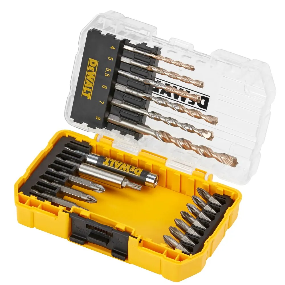 DeWalt набор насадок и буров по камню 19 предметов