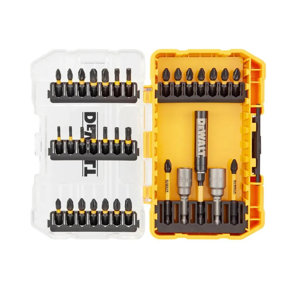 DeWalt trieciena uzgaļu komplekts FLEXTORQ, 33 daļas