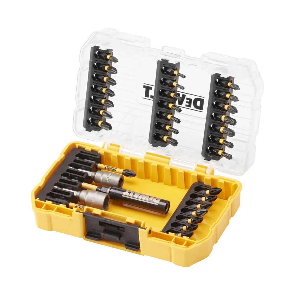 DeWalt trieciena uzgaļu komplekts FLEXTORQ, 33 daļas