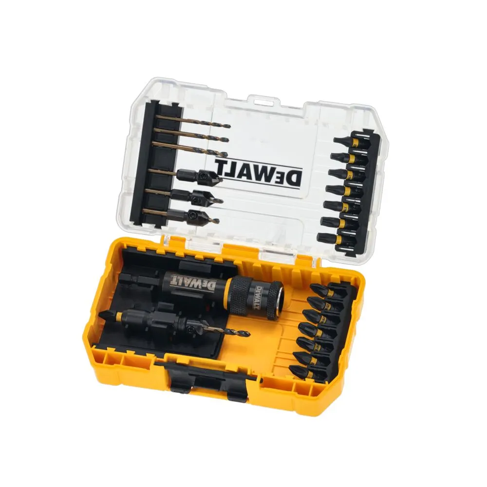 DeWalt набор бит и сверл для потайного сверления 22 предмета