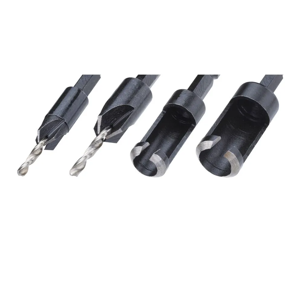 DeWalt 4-piece dowel cutting and countersink set