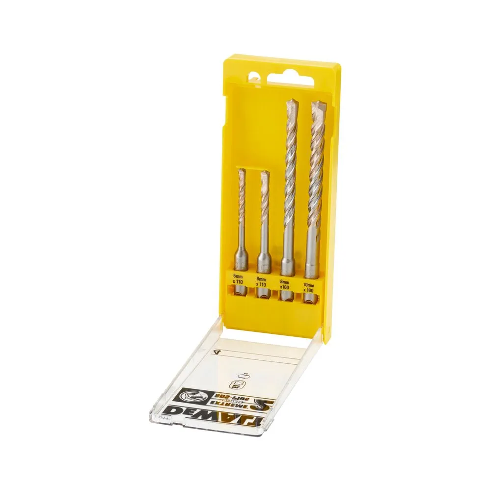 DeWalt betoonipuuride komplekt Extreme 2 SDS-Plus 5-10 mm 4-osaline