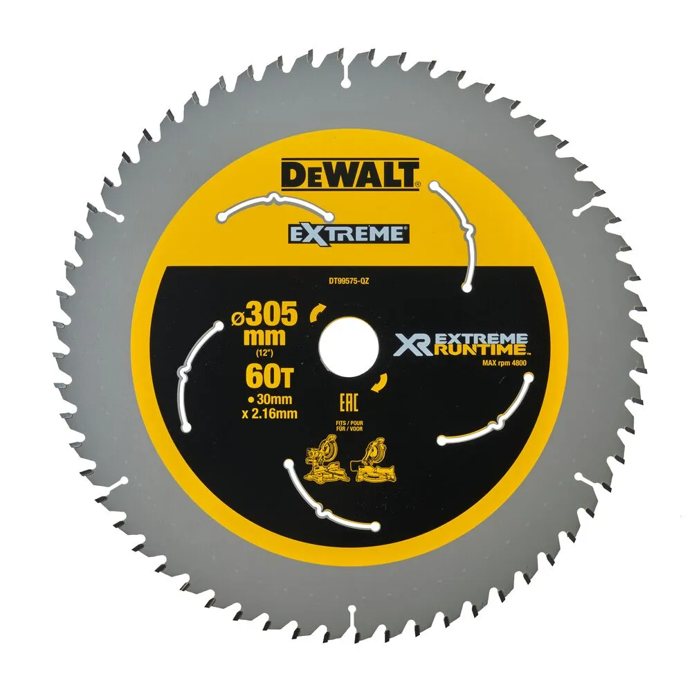 Pildil on näha DeWalt Extreme Runtime 305 x 30 mm 60Z saeketas.