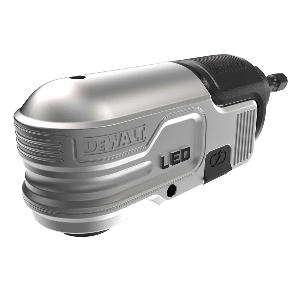 Pildil on Dewalt HEX Impact nurgaadapter LED-valgustusega.