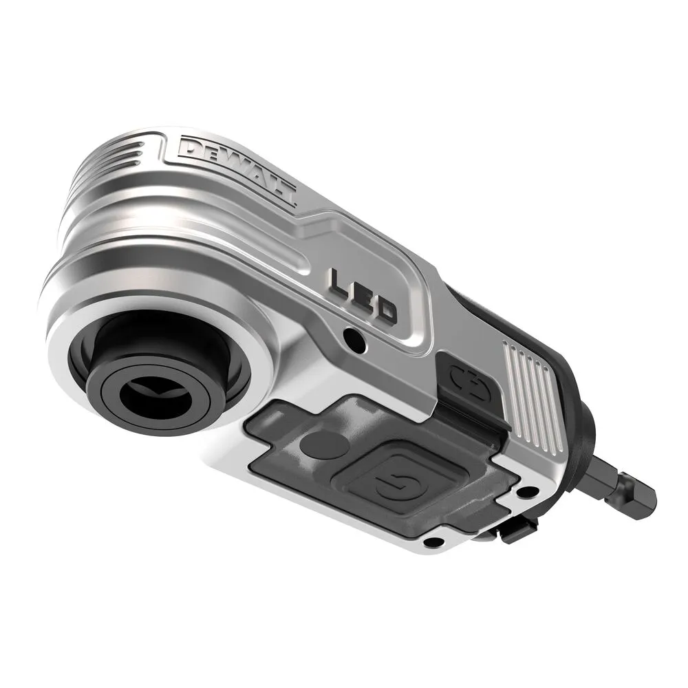 Pildil on Dewalt HEX Impact nurgaadapter LED-valgustusega.