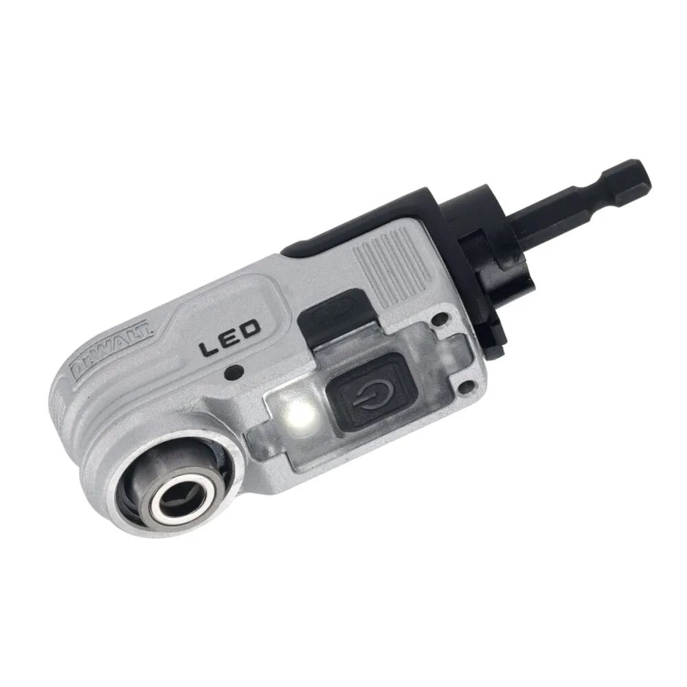 Pildil on Dewalt HEX Impact nurgaadapter LED-valgustusega.