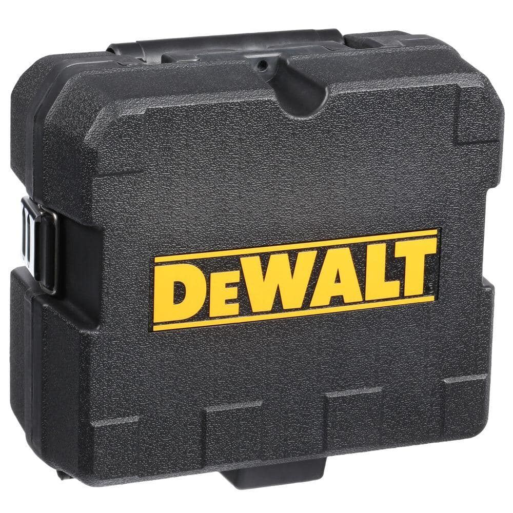 Pildil on näha DeWalt lasernivelliiri DW0811 must ümbris, millel on kollane "DEWALT" logo.