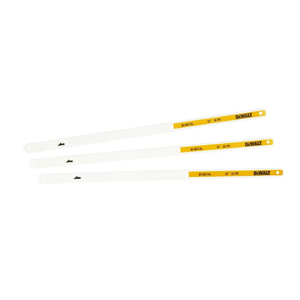 DeWalt metalo pjovimo geležčių komplektas Bi-Metal 300 mm 18/24/32 TPI