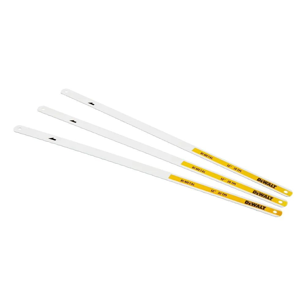 DeWalt metalo pjovimo geležčių komplektas Bi-Metal 300 mm 18/24/32 TPI
