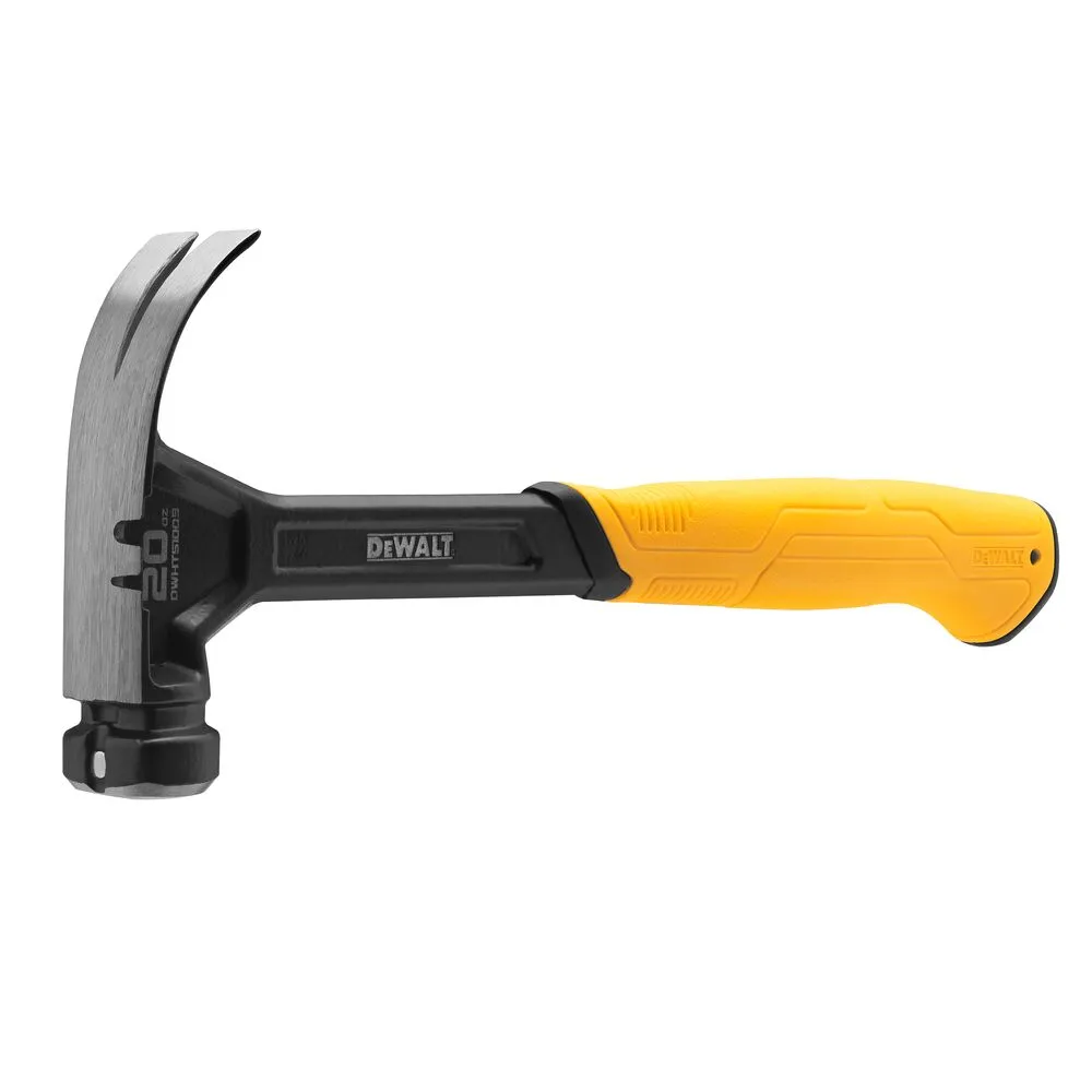 DeWalt naglu āmurs 570 g, ar izliektu naglu izvilcēju